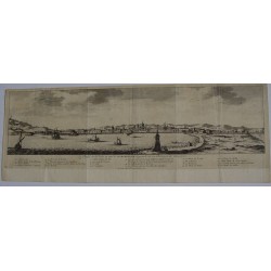 Katalonien. Barcelona. Topografische Ansicht von Pieter vander Aa, 1707