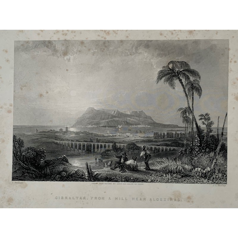 Gibraltar and the Algeciras Aqueduct in the 19th century.