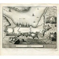 Setubal (Portugal) – Antiker Druck – Pieter Van der Aa, 1707