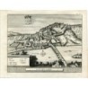 Coimbra (Portugal) - Antique print - Pieter Van der Aa, 1707