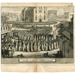 Processione dei Pelerins á Compostelle di Pieter Vander Aa, 1707