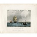England. "The North Foreland" recorded by R. Branard on the work of G. Chambers. 1834