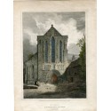 West Front Lanercost Priory Cumberland. 1813 grabado por L.Clenell sobre obra de J. Creig