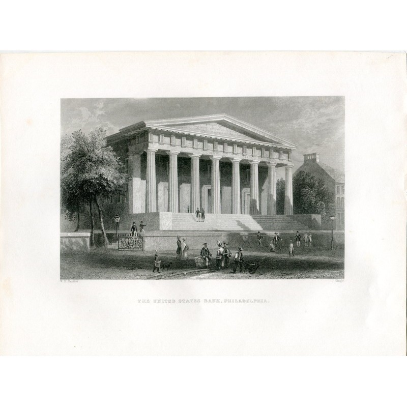 La United States Bank, Philadelphie (vers 1840)
