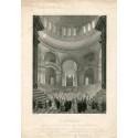St. Paul' s Cathedral' grabado por W.H. Fuge de un estudio de F. Mackenzie