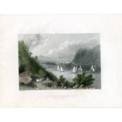 Le Nez d'Antoine, Vallée de l'Hudson - gravure de 1840