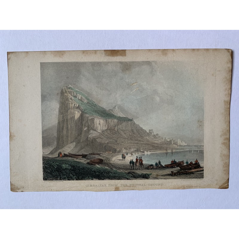 Gibraltar - Lithographie ancienne