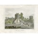 Inglaterra. 'Pencoed Castle' grabado por W. Woolnoth sobre un dibujo de F. Stockdale