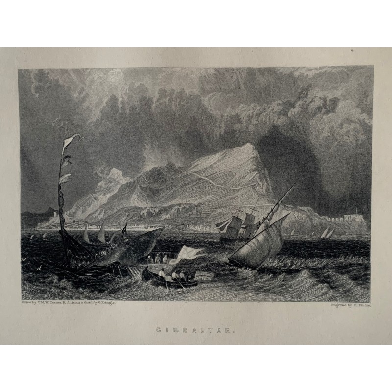 Gibraltar - Antique Engraving