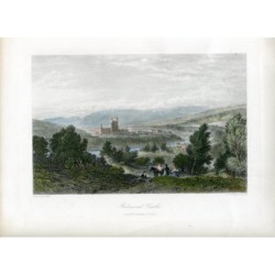 Angleterre. Château de Balmoral. Gravure de J. Godfrey, 1875.