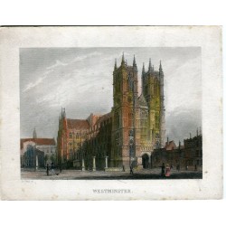 Westminster. grabado por W.Alexander le Petit en 1840