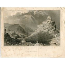 Angleterre. La vallée des rochers près de Linton, Devonshire gravée par J. Lowry, dessinée par T. Allom