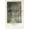 Angleterre. Chœur de l'église d'Hexham, gravé par R. Roffe, dessiné par W. Brown
