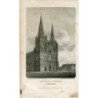 Inghilterra. Cattedrale di Lichfield. Incisione di J. Roffe, disegno di F. Nash.
