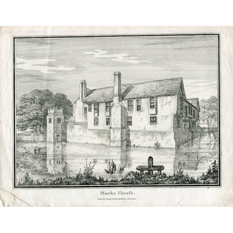 Marks Manor House from Lysons - 1796 engraving