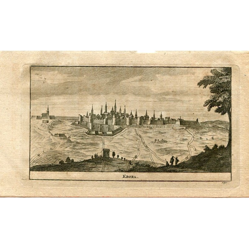 Portugal. Ebora, engraved 1715 by Alvarez de Colmenar.