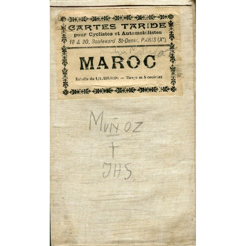 Cartes géographiques. Carte du Maroc, 1919