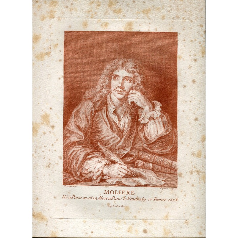 Moliere, after Charles Coypel. Lepicie