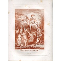Prologo di Psiche inciso da Laurent Cars, inventato e disegnato da F. Boucher