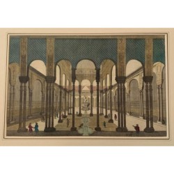 Cortile dei Leoni dell'Alhambra di Granada - Scuola francese, XVIII secolo