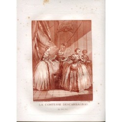 Comtesse Descarbagnas gravée par Laurent Cars, inventée et dessinée par F. Boucher.