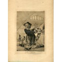 Goya etching. Hobgoblins (Duendecitos). Plate 49 from The Caprices etching series, 1937 edition.